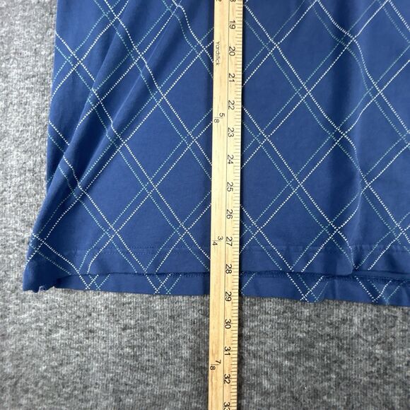 David Taylor Collection Polo Shirt Men’s Size XL Blue Short Sleeve Diamond Check - Picture 10 of 10